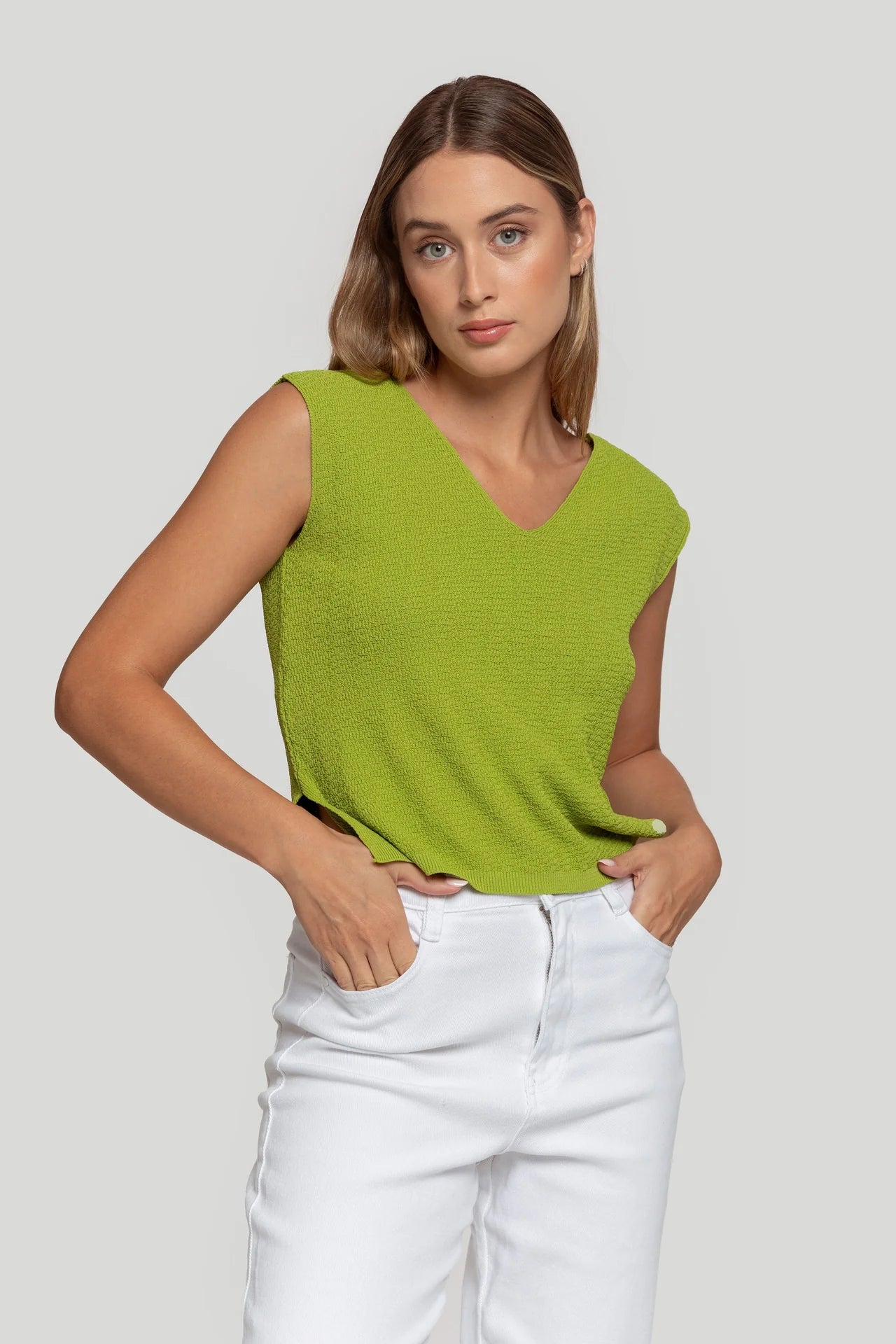 TOP OLIVA TEXTURA