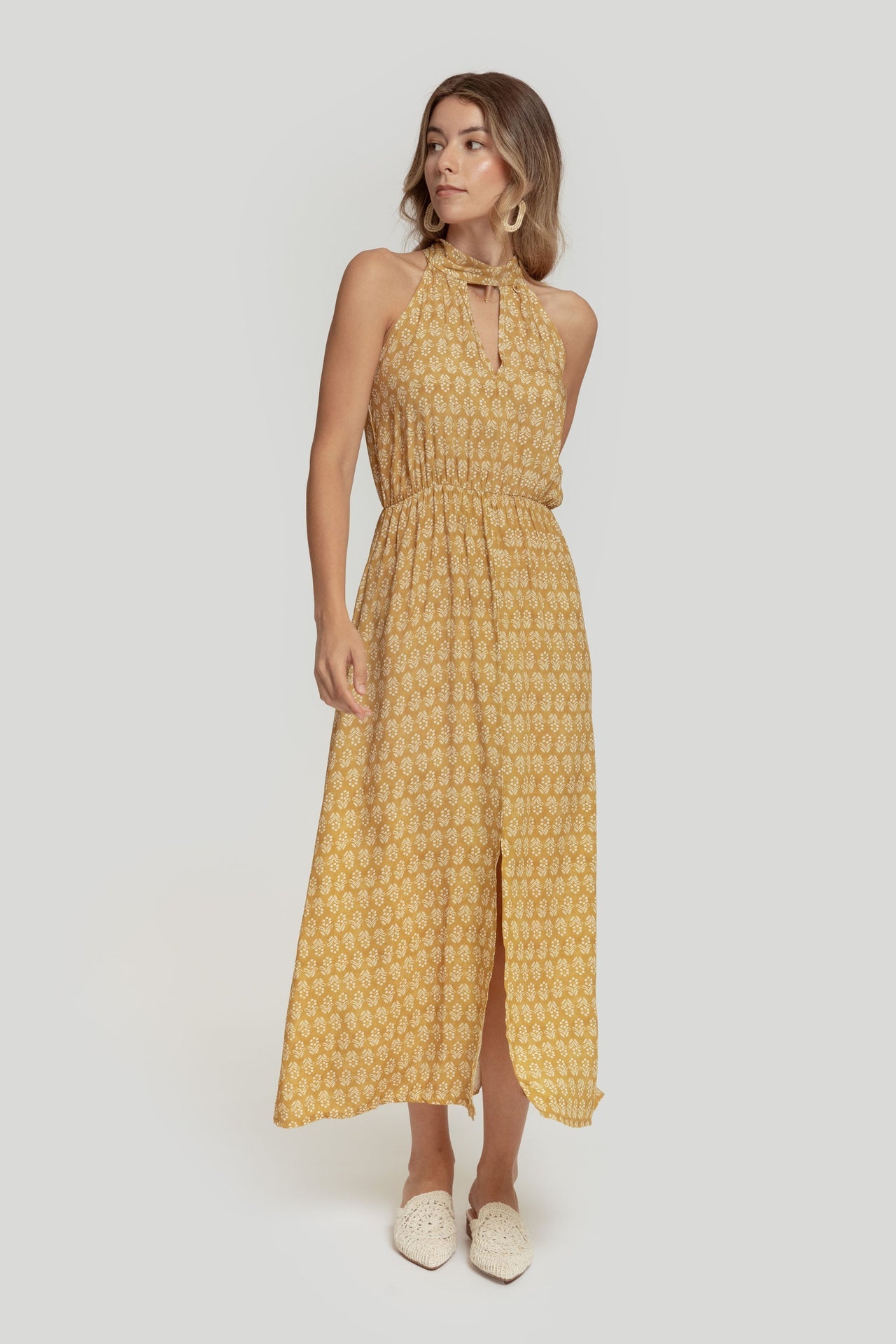 VESTIDO TENERIFE MOSTAZA