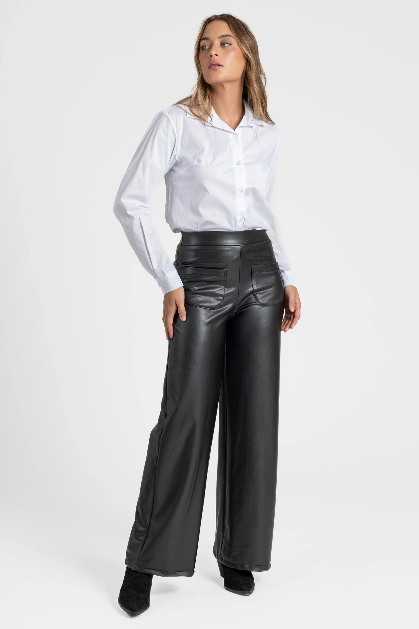 PANTALÓN POLIPIEL NEGROS