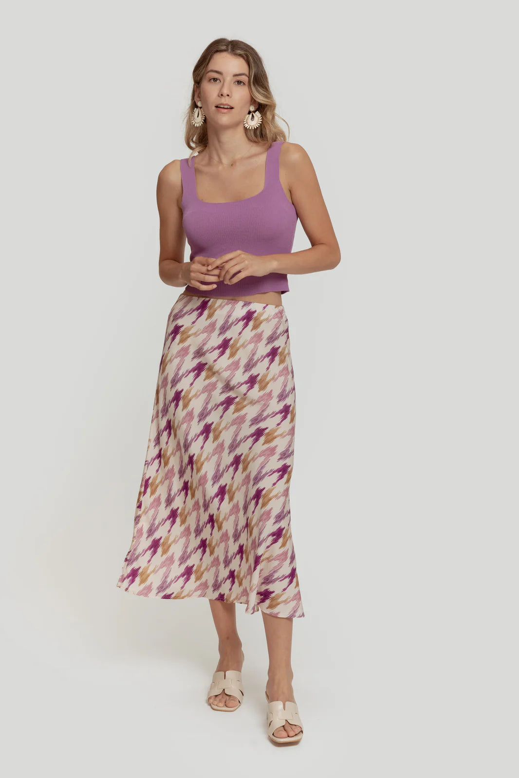 FALDA PRINT MALVA