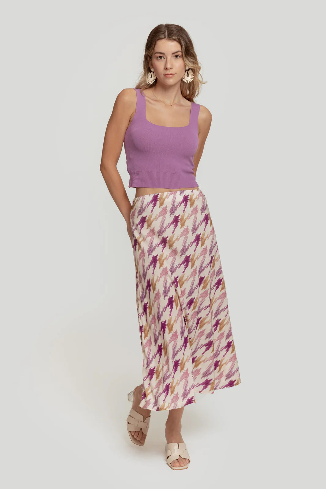 FALDA PRINT MALVA