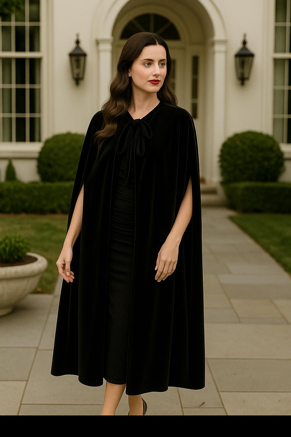 CAPA LARGA LAZO TERCIOPELO