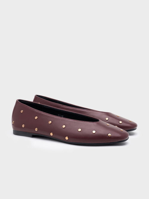 BAILARINAS TACHUELAS BURDEOS