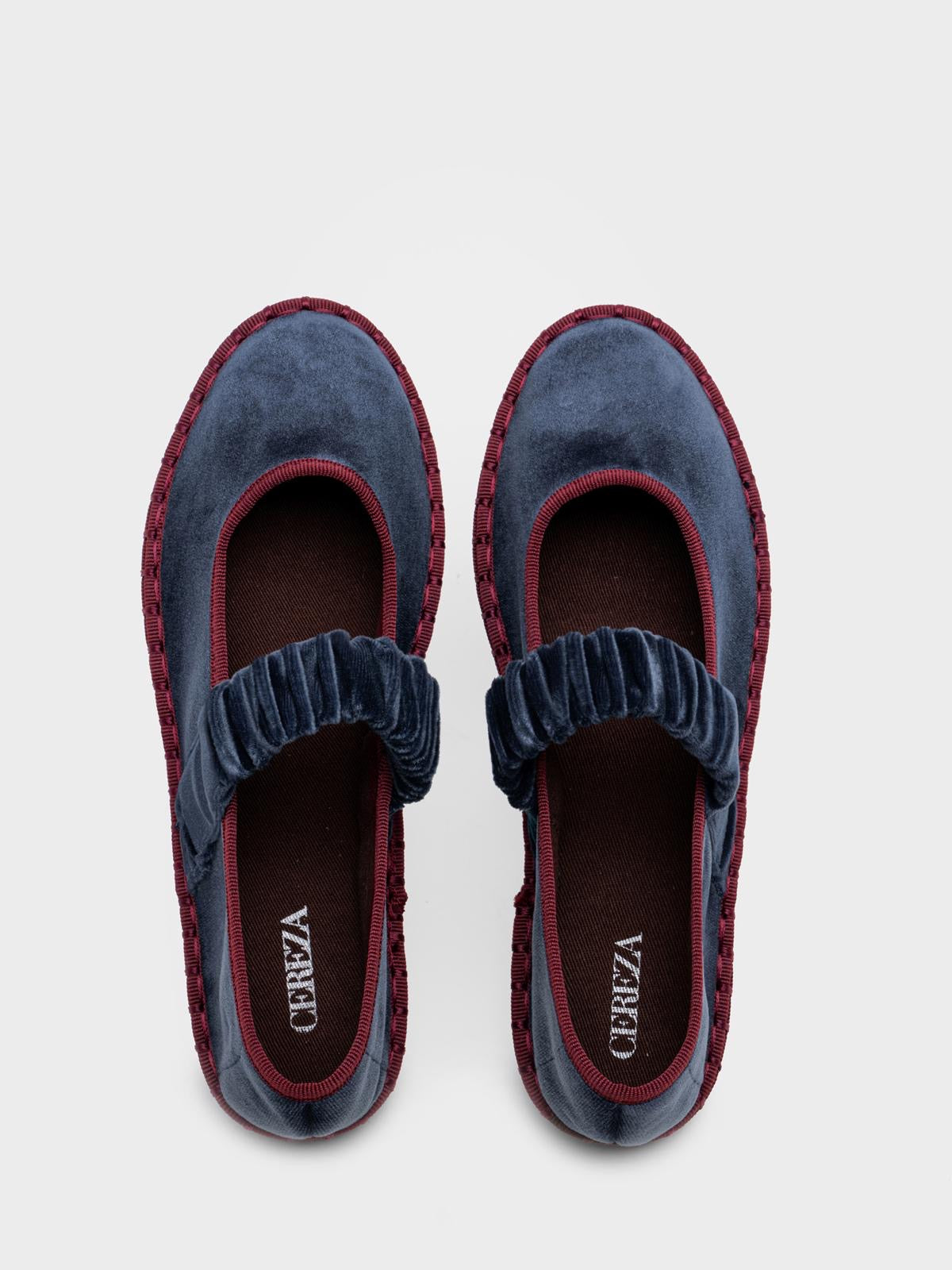 MERCEDITAS VELVET BLUE MULTI