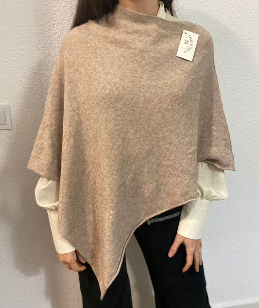 PONCHO BEIGE