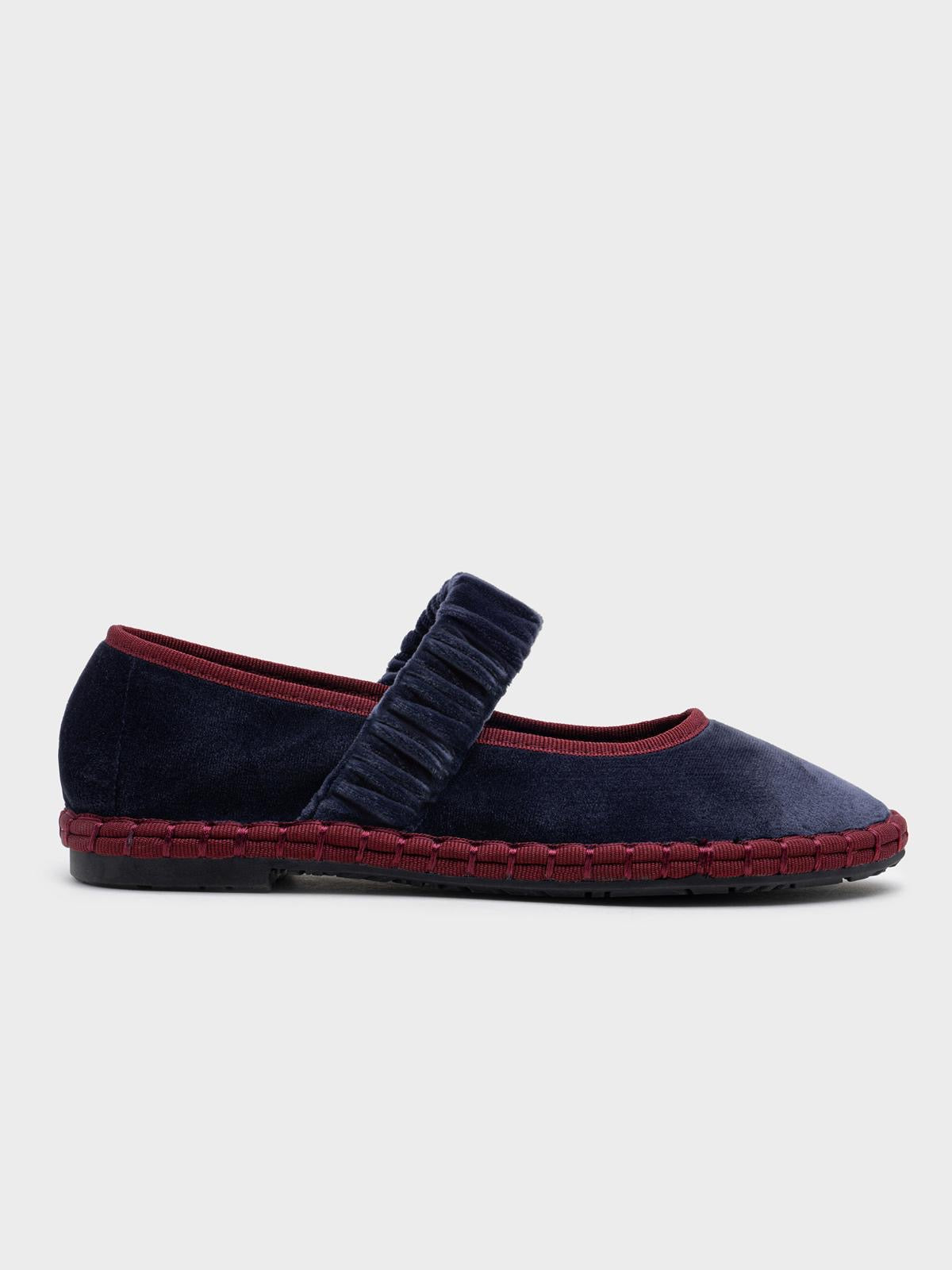 MERCEDITAS VELVET BLUE MULTI