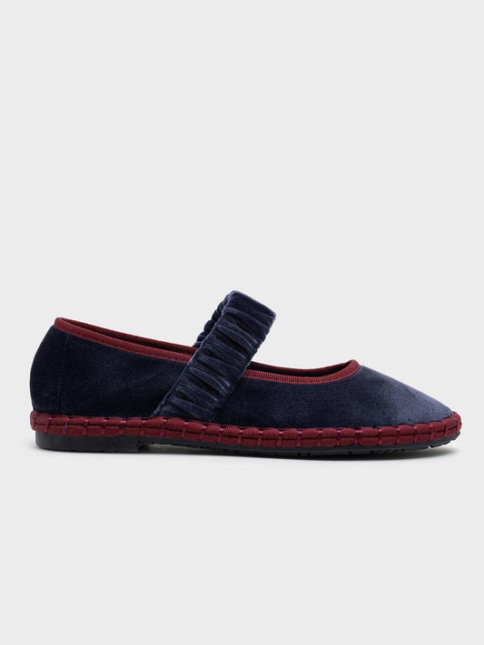 MERCEDITAS VELVET BLUE MULTI