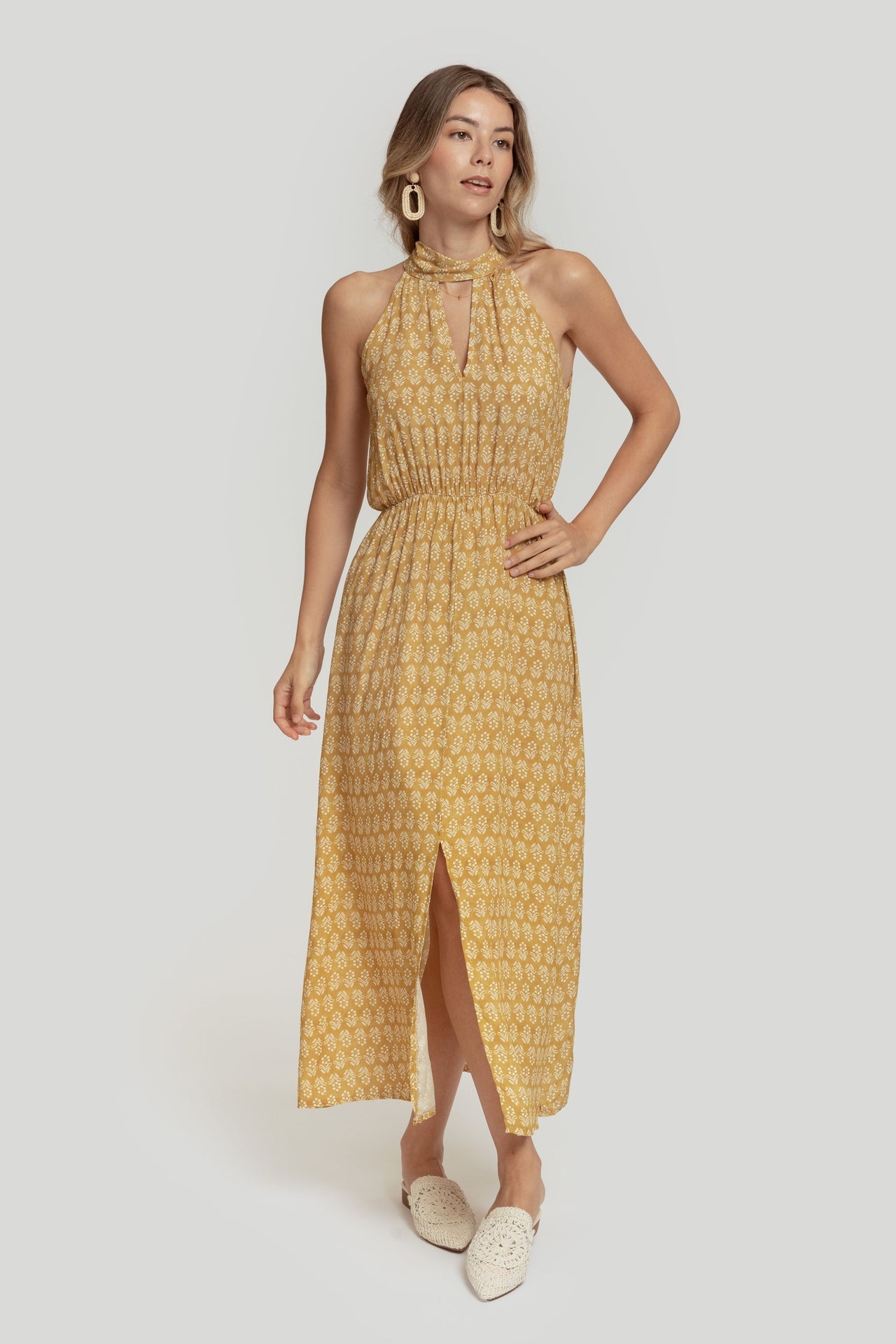 VESTIDO TENERIFE MOSTAZA