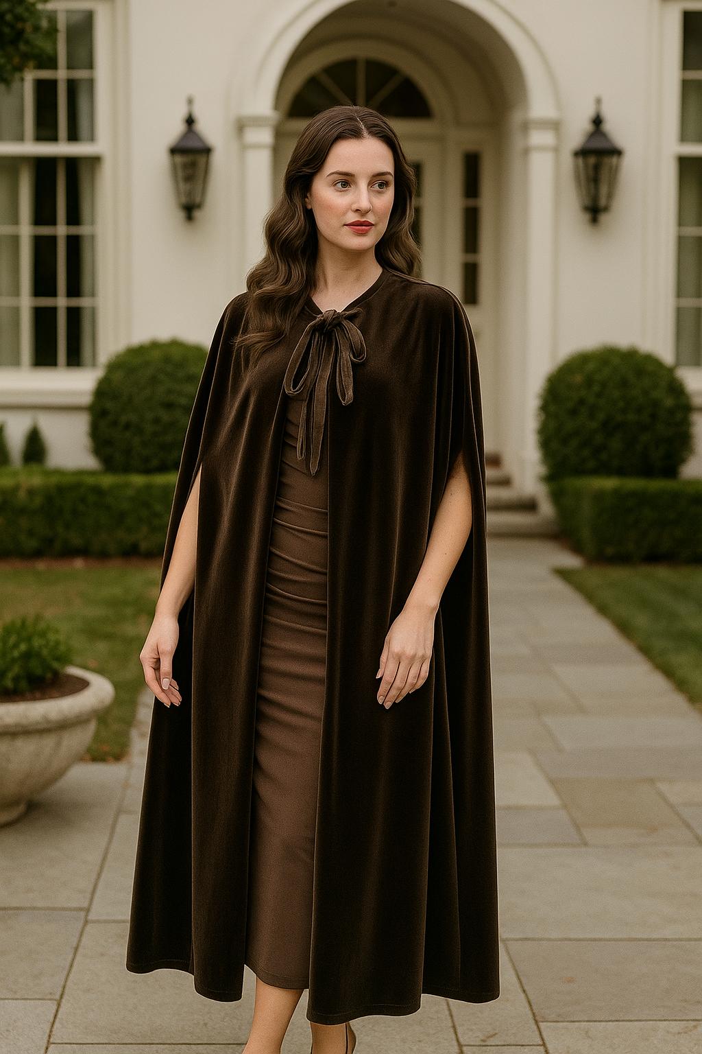 CAPA LARGA LAZO TERCIOPELO