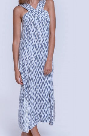 VESTIDO ZIGZAG AZUL