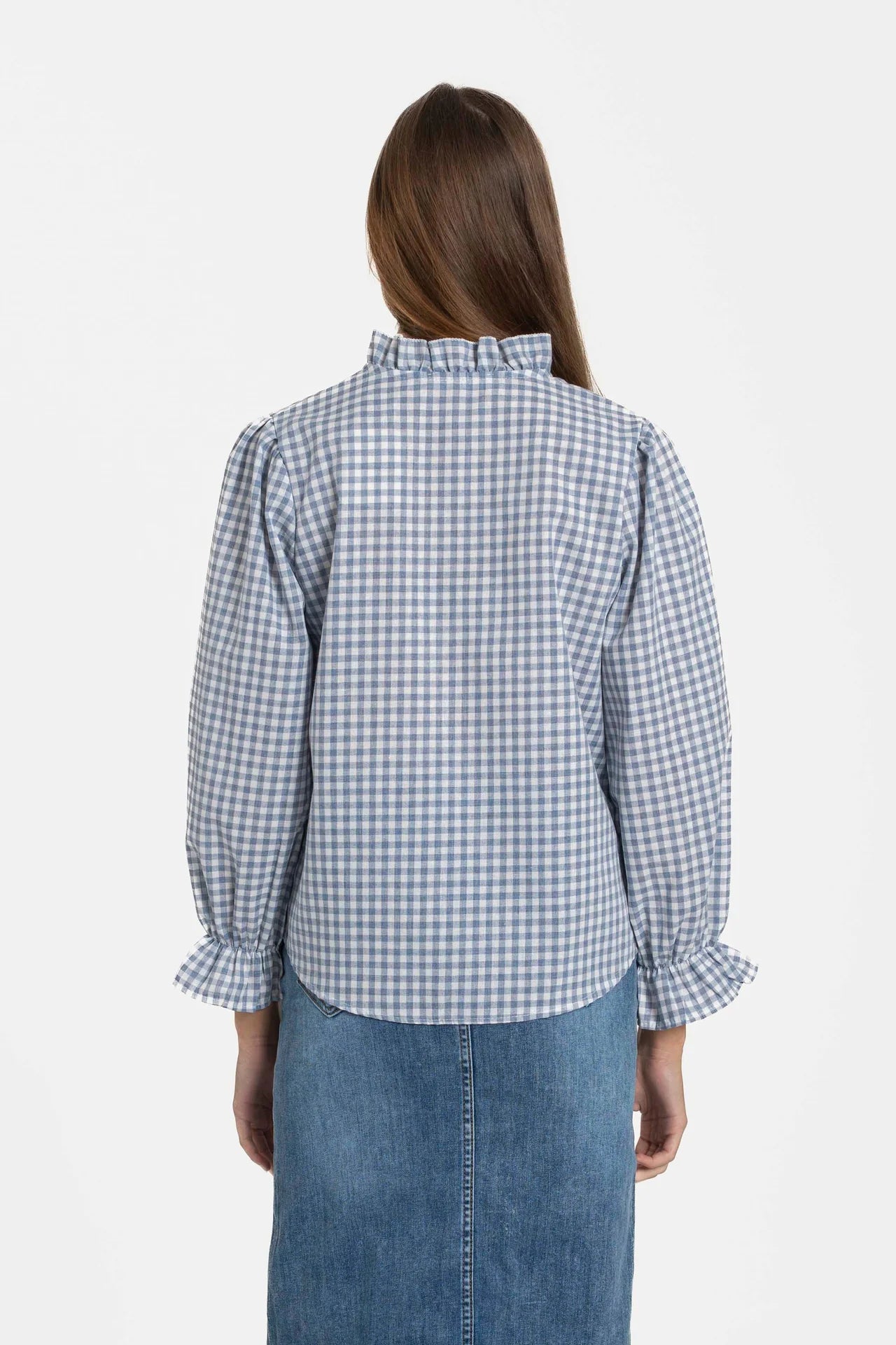 BLUSA VICHY AZUL