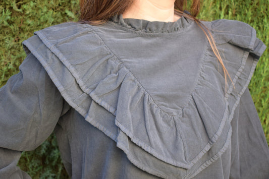 BLUSA PANA GRIS