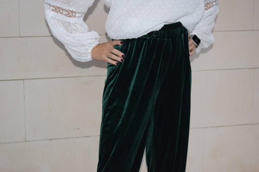 PANTALÓN TERCIOPELO VERDE