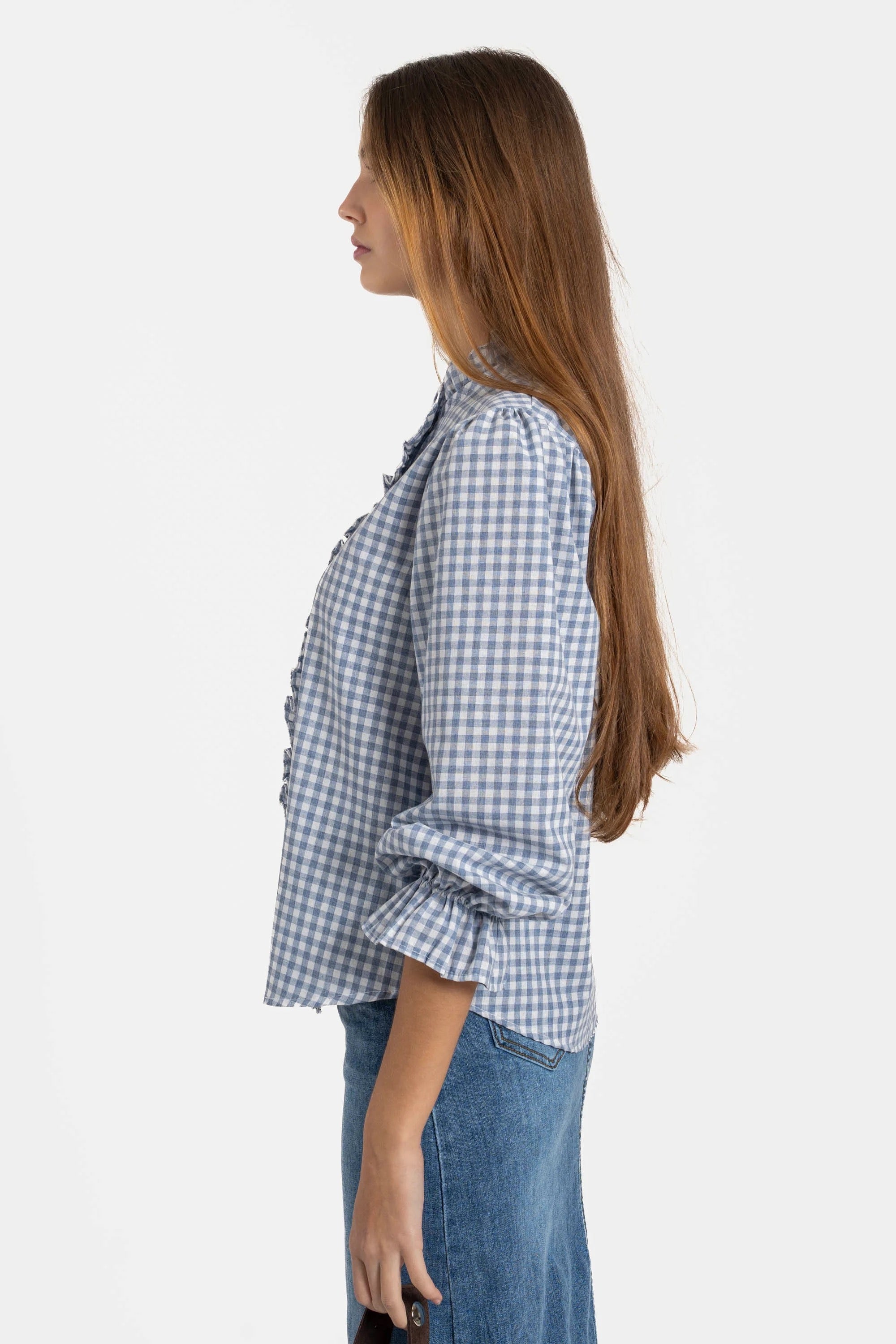 BLUSA VICHY AZUL