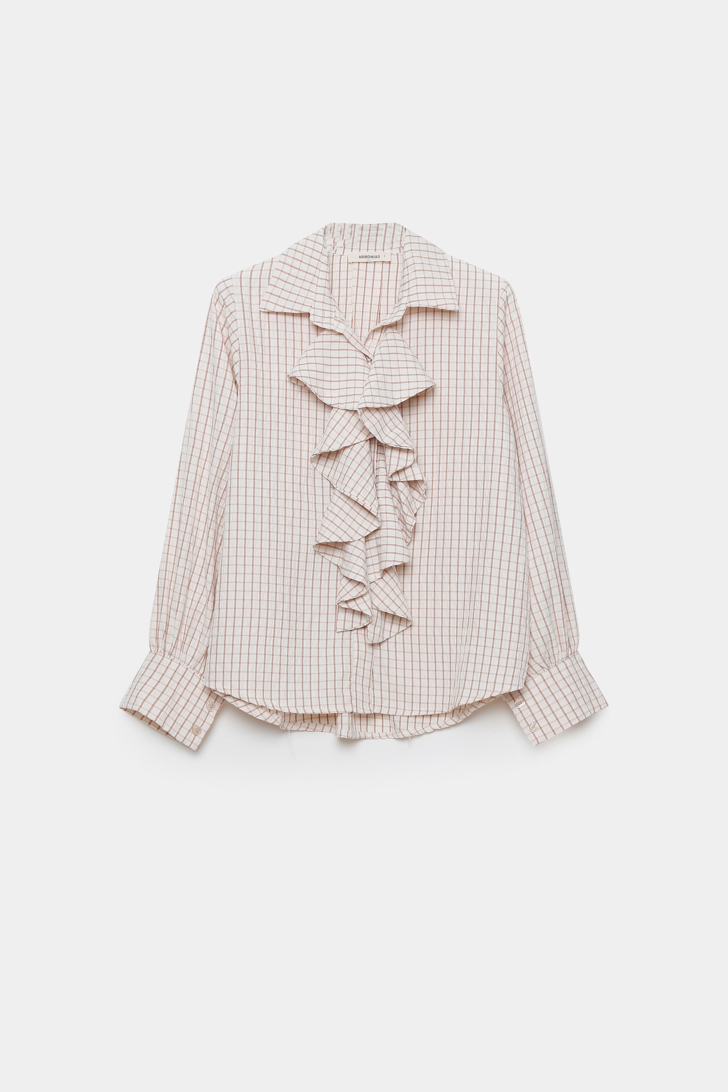 BLUSA VICHY VOLANTES