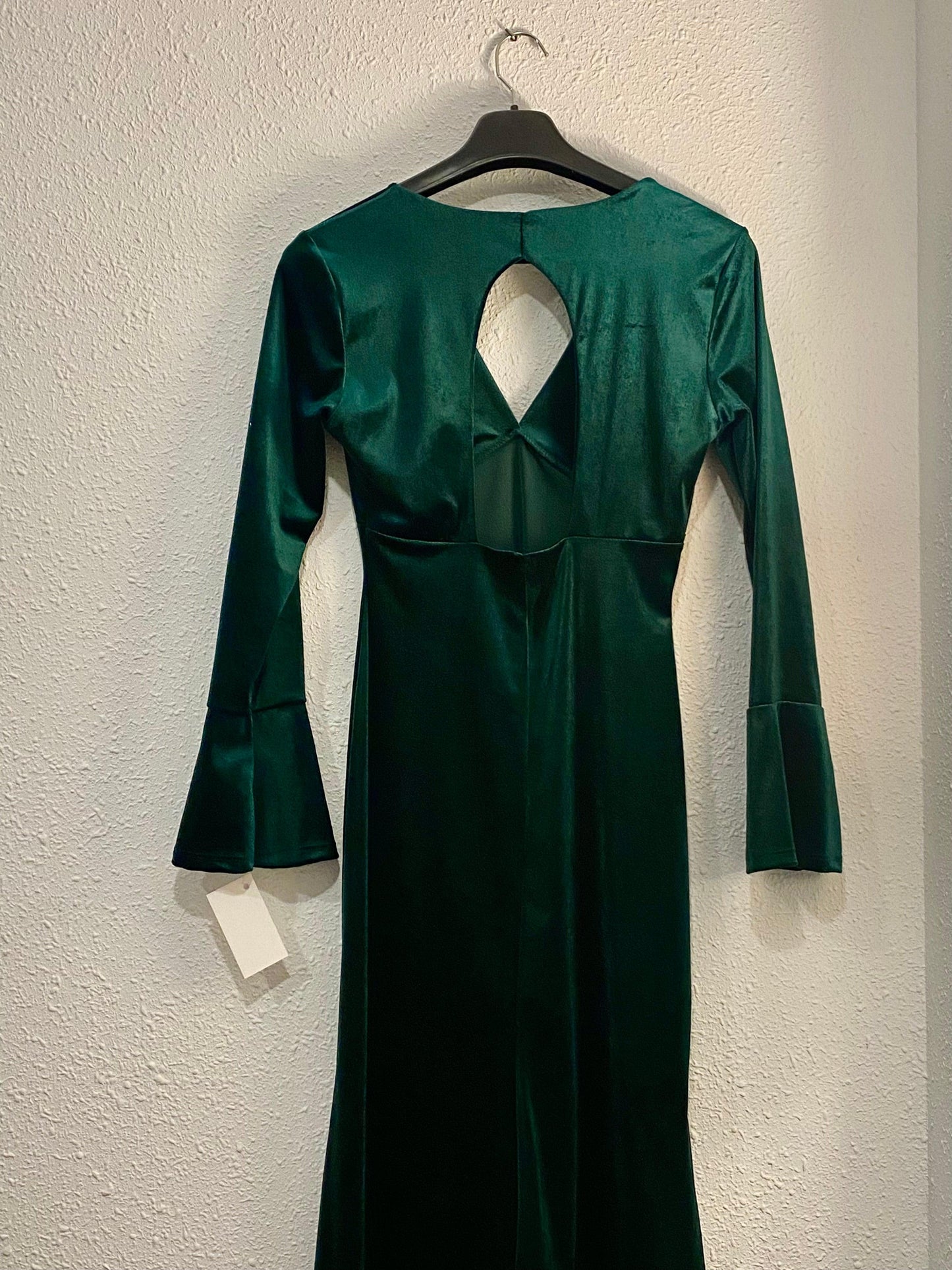 VESTIDO TERCIOPELO VERDE