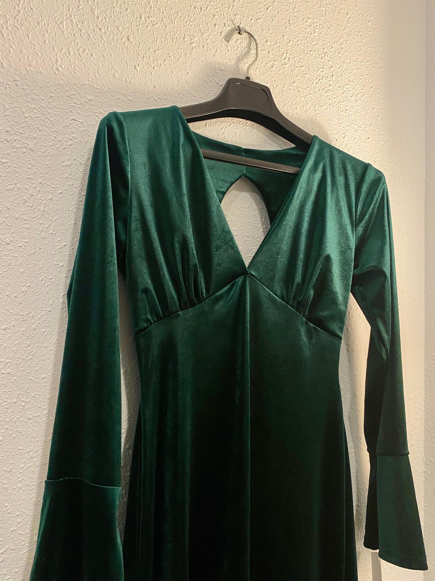 VESTIDO TERCIOPELO VERDE