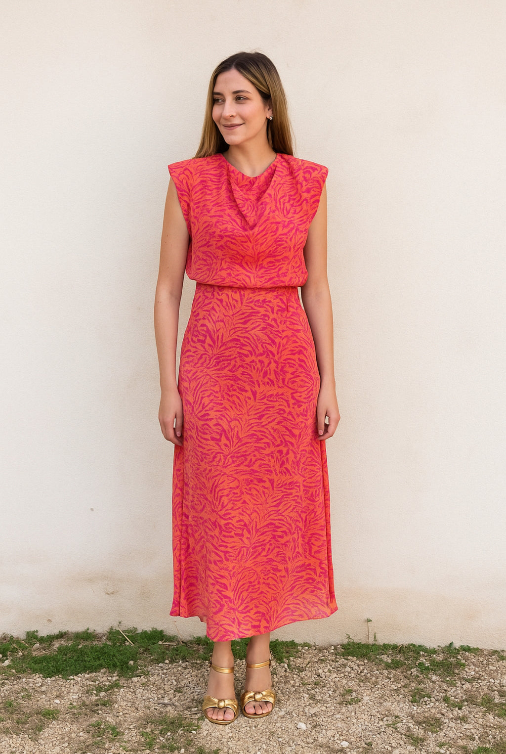 VESTIDO AMAPOLA CORAL