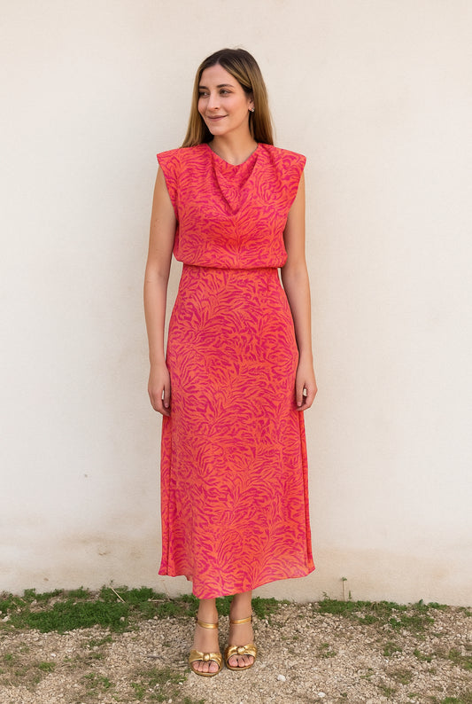 VESTIDO AMAPOLA CORAL