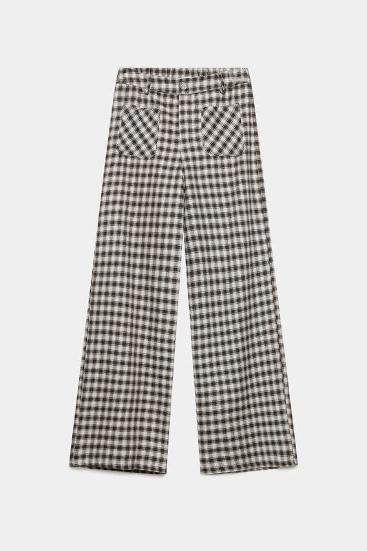 PANTALÓN VICHY TEEN MARRÓN