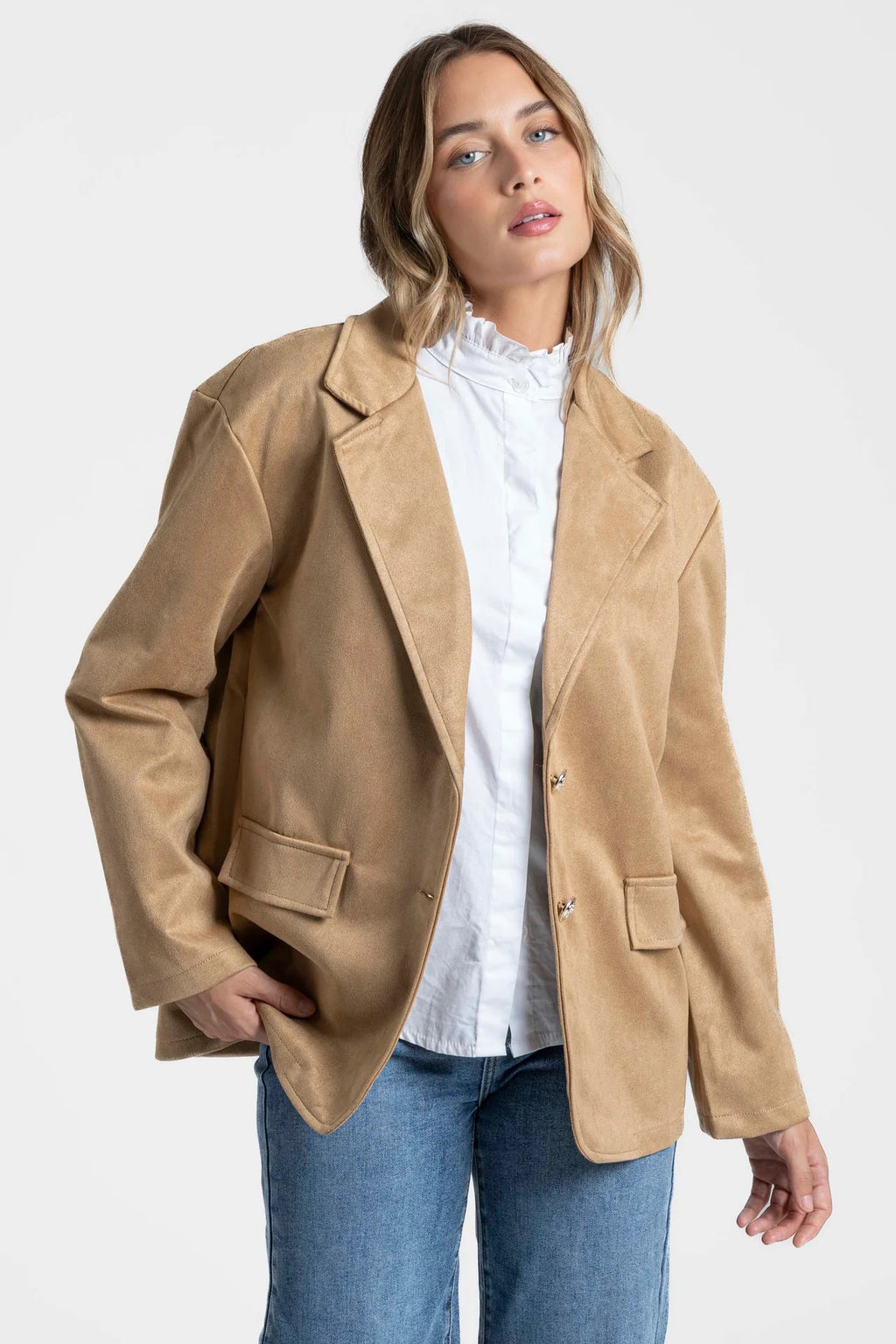 CHAQUETA ANTE MARRÓN