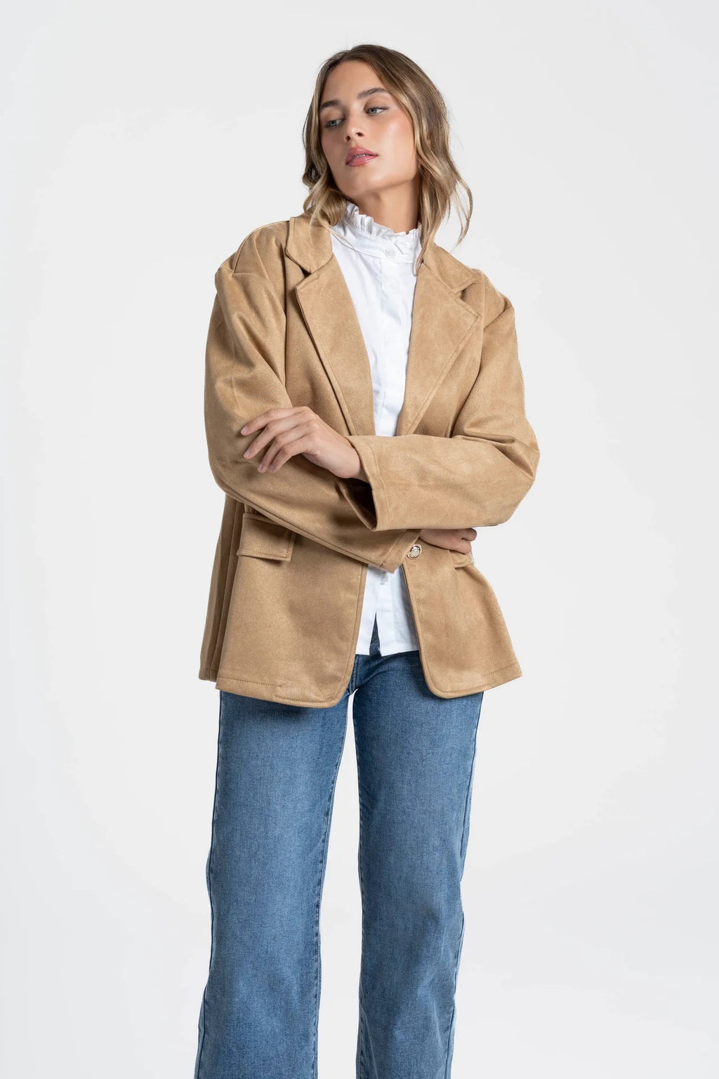 CHAQUETA ANTE MARRÓN