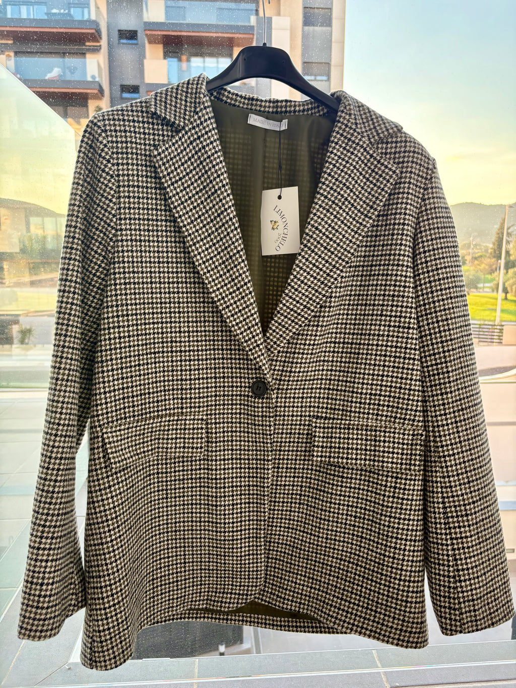 AMERICANA CUADROS VICHY VERDE