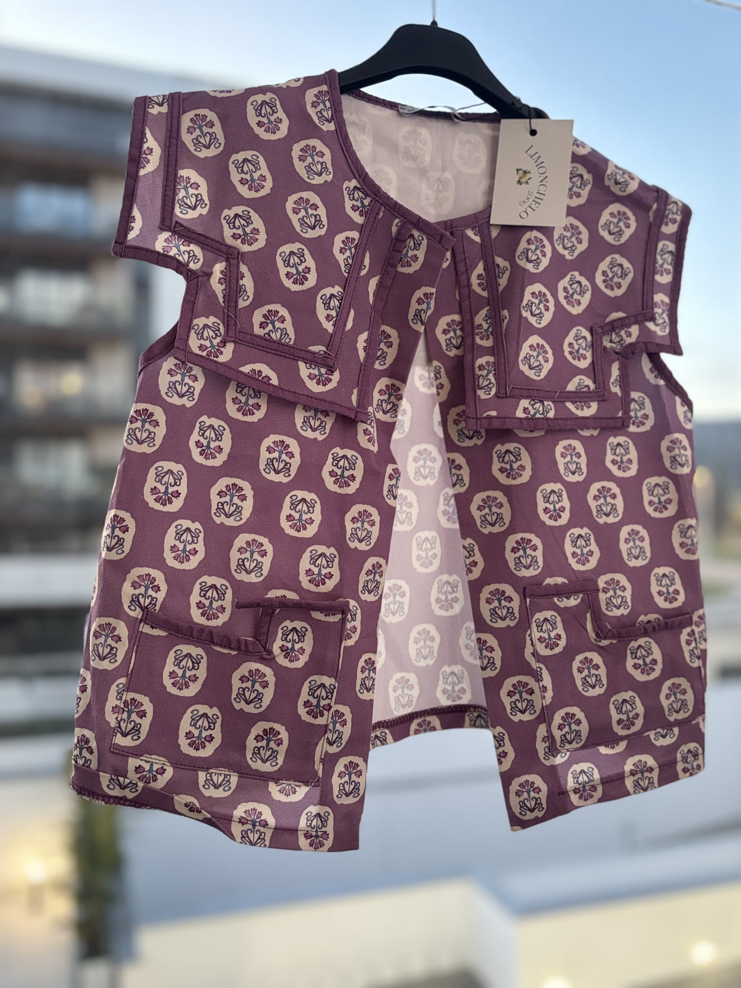 CHALECO FLORAL ROSA