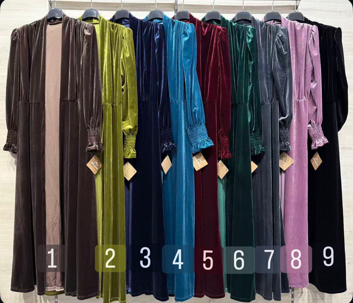 KAFTÁN LARGO TERCIOPELO