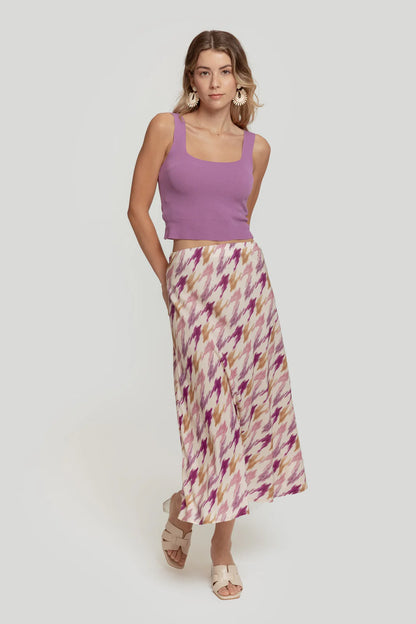 FALDA PRINT MALVA
