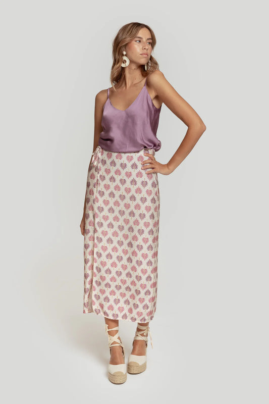 FALDA RAMAS MALVA